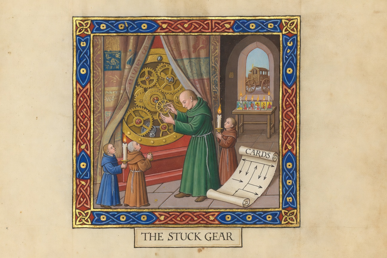 The Stuck Gear — a clockmaker untangles the mechanism